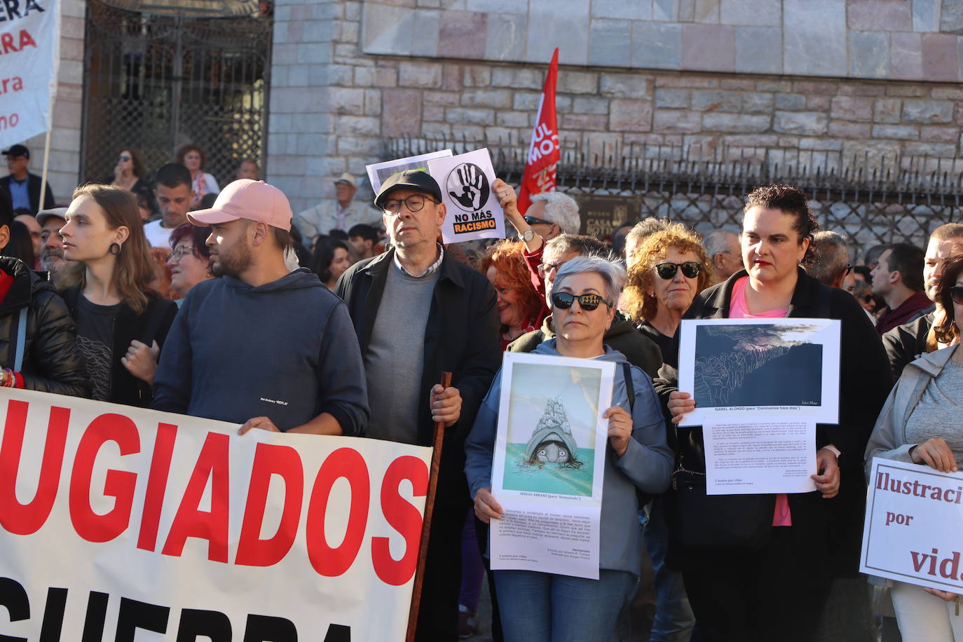 Medio millar de personas se concentran en Botines por el Día Mundial del Refugiado