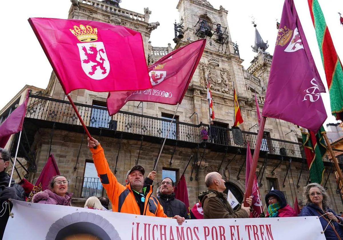 Manifestación por la apertura de la Ruta de la Plata.