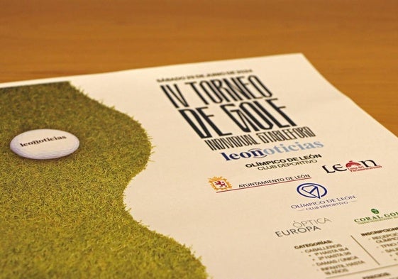 Cartel del IV Torneo de Golf de Leonoticias