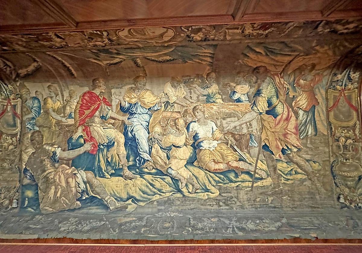 Imagen del tapiz 'La continencia de Escipión'