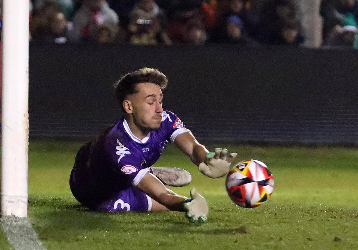 Pablo Barredo, en un partido con el Atlético Astorga.