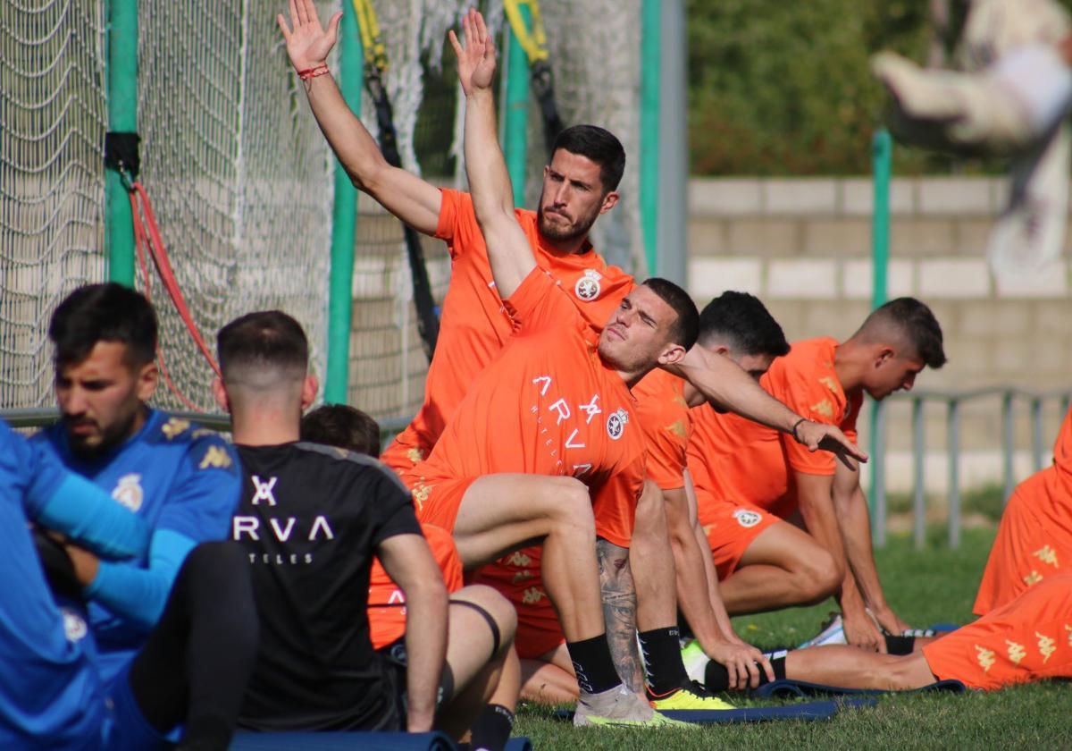 Imagen de un entrenamiento de esta temporada.