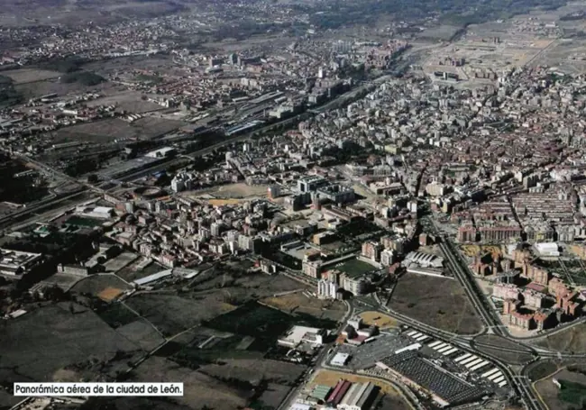 Panorámica de la Ciudad de León desde el aire.