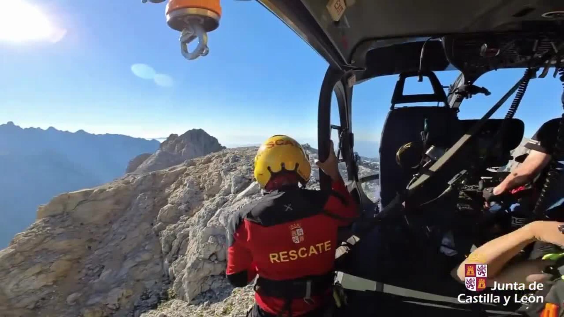 Rescate de dos montañeros en Posada de Valdeón