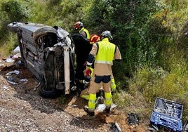 Imagen de un accidente con heridos producido en mayo 2024.