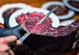 Imagen de archivo de cecina.