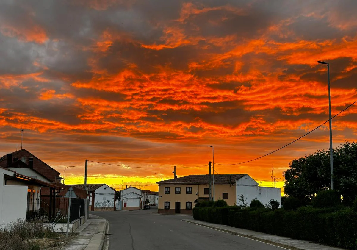 Atardecer de verano en la provincia de León.