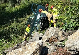 Estado del vehículo tras el accidente.