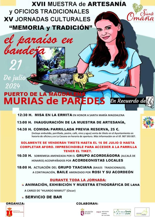 Cartel de la Muestra de artesanía y oficios de Murias de Paredes