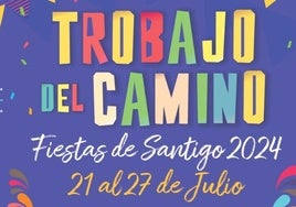 Cartel de las fiestas de Trobajo.