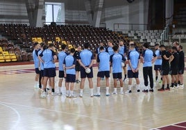 Dani Gordo entrenando al Ademar.