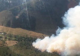 Incendio de Boca de Huérgano el domingo 28.