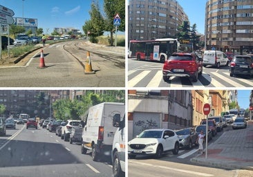 Largas colas y retenciones debido al corte de tráfico en varias calles en León