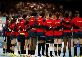 Combinado nacional de balonmano femenino.