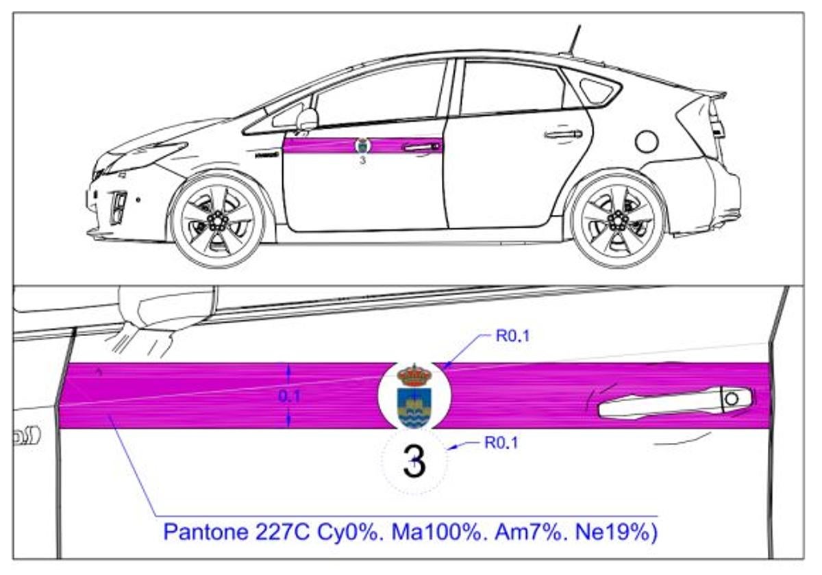 Boceto del nuevo autotaxi.