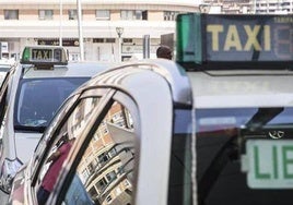 Imagen de archivo de un taxi.