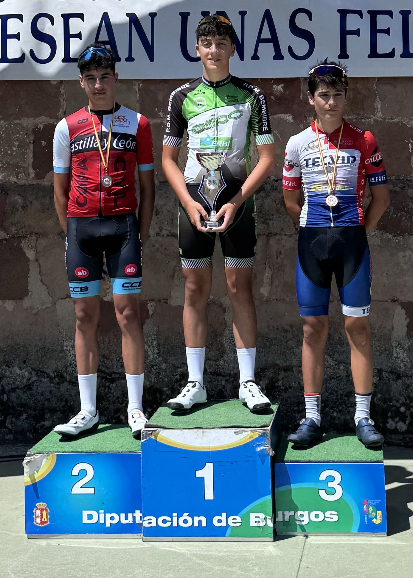 El podio de la prueba.