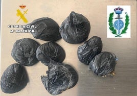 Imagen de la droga incautada.