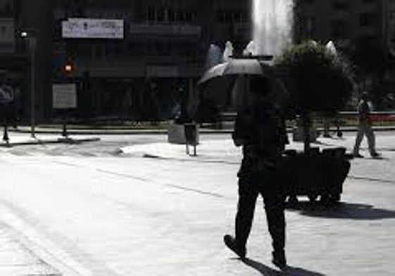 Imagen de archivo de la ola de calor.