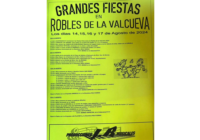 Cartel de actividades