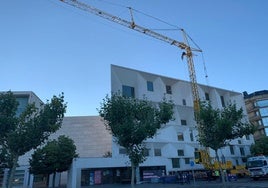 Inicio de las obras en el Auditorio de León.