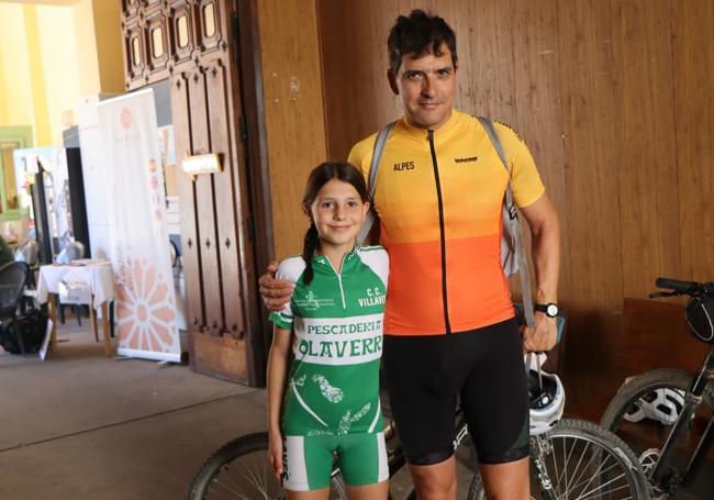 Amaya Muruzabal y su padre.