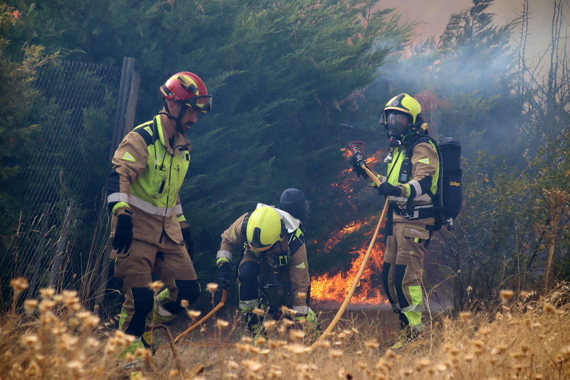 Incendio en Valverde de La Virgen