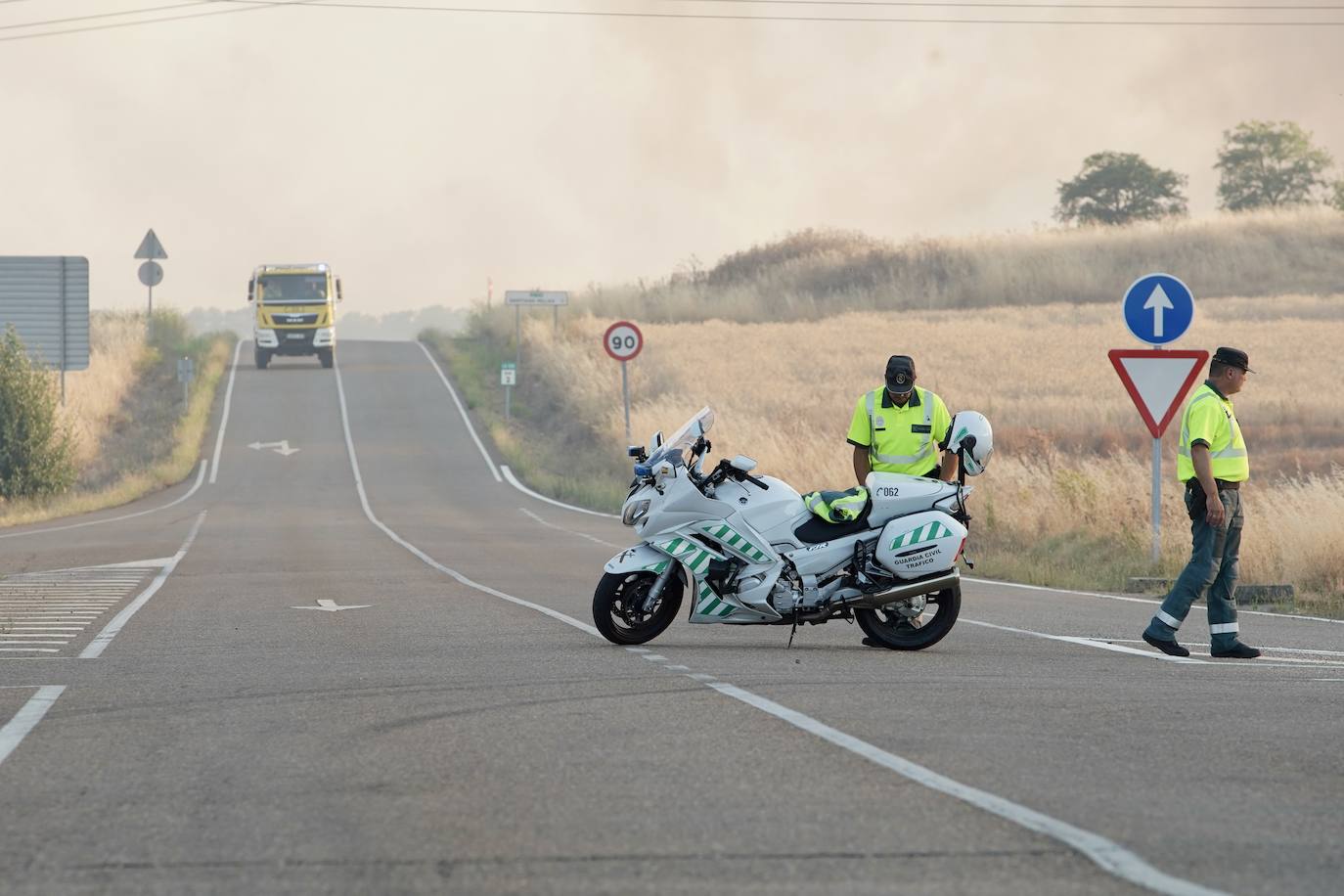 Incendio de nivel 2 en Castrillo de los Polvazares