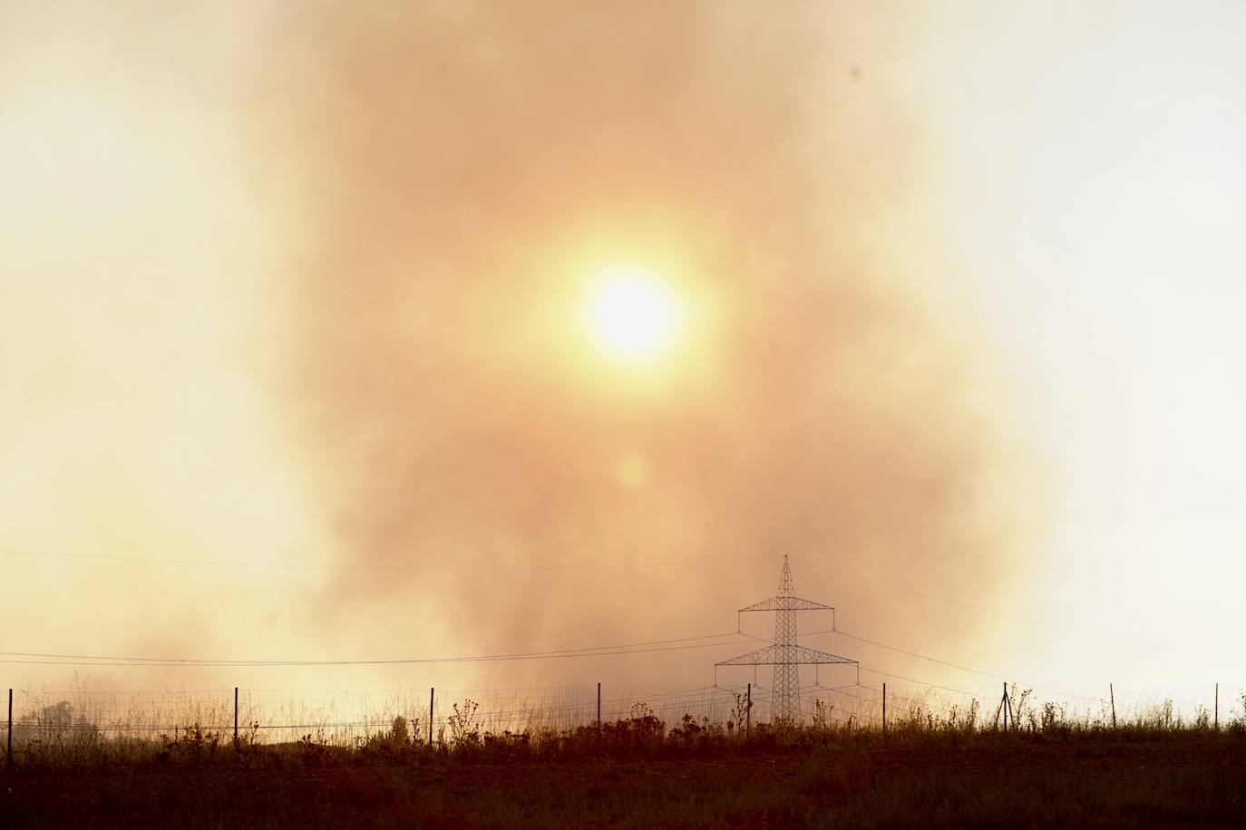 Incendio de nivel 2 en Castrillo de los Polvazares