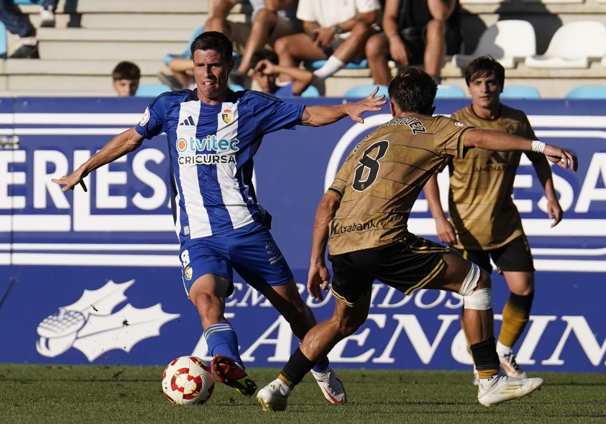 Brais, en el partido de este domingo ante la Real Sociedad B.