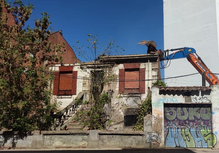 Imagen de la máquina actuando en la zona.
