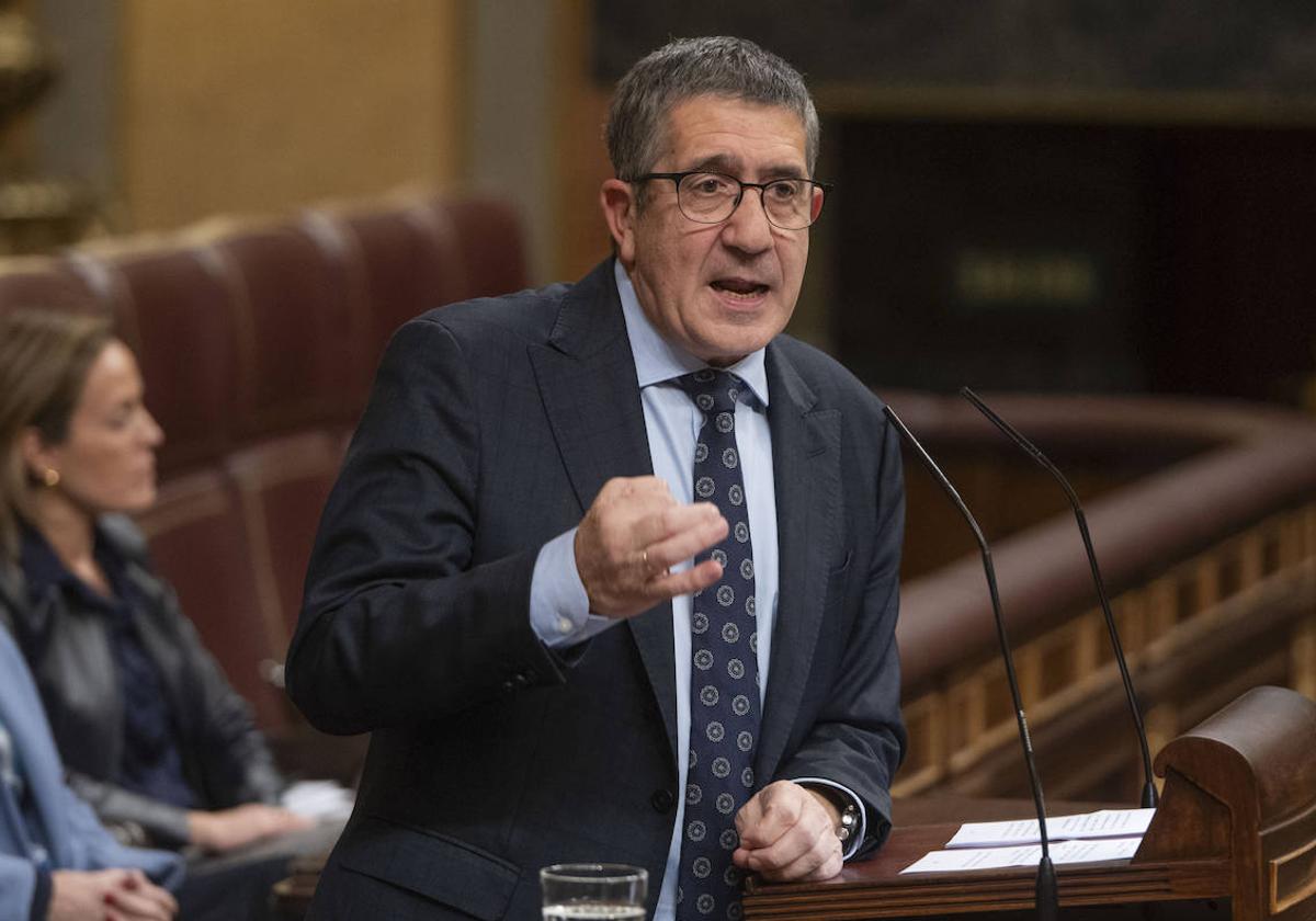 Patxi López, en un pleno del Congreso.