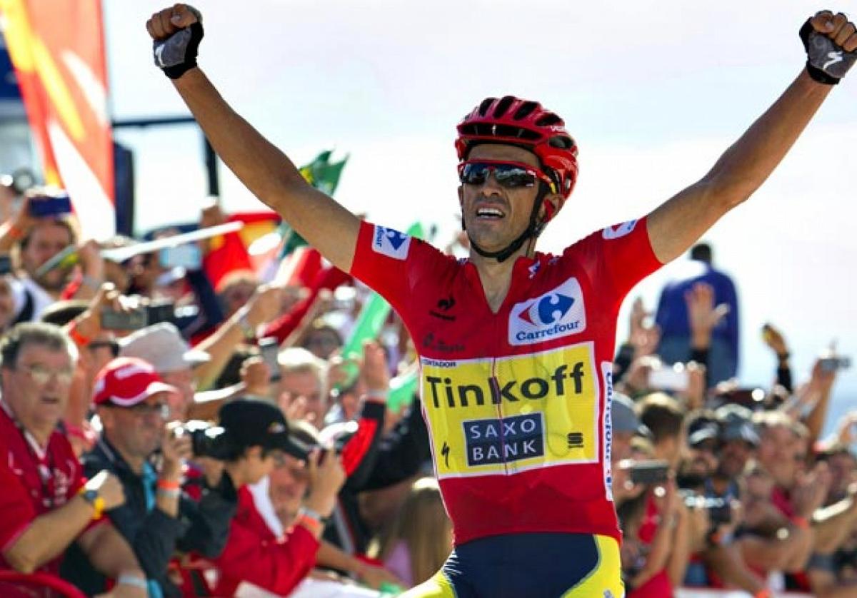 Alberto Contador ganó en la última ascensión a Ancares, por su vertiente gallega.