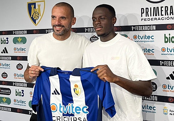 Marco Doué, en su presentación.