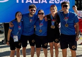 Seis medallas para el Leitariegos en los Campeonatos del Mundo de alpino en línea