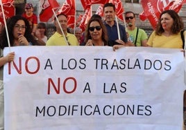 Imagen de la manifestación de Atento en León en julio.