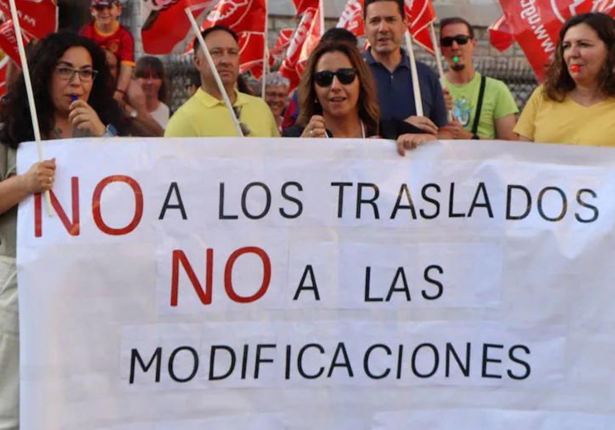 Imagen de la manifestación de Atento en León en julio.