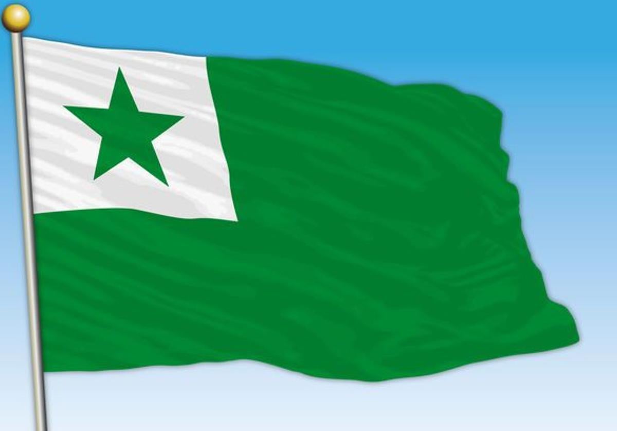 La bandera que representa el esperanto.