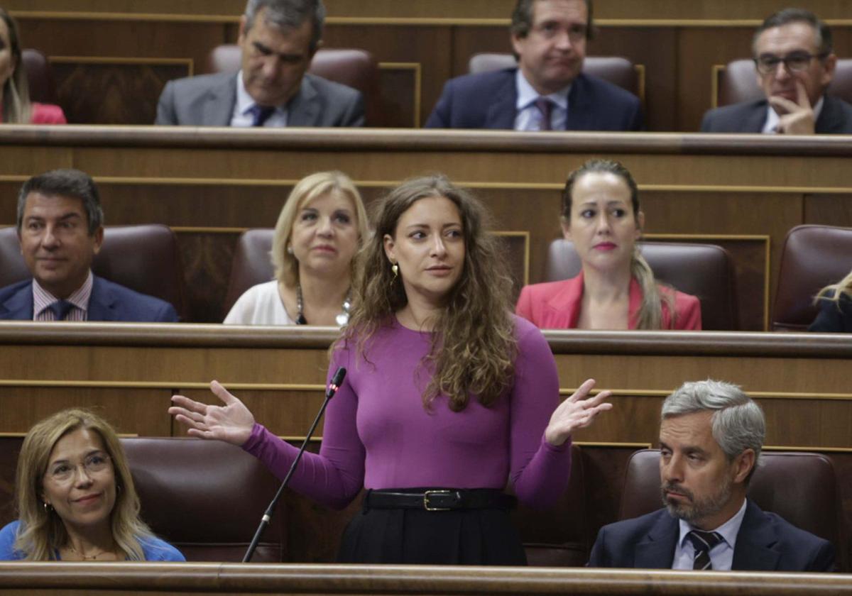 Ester Muñoz este miércoles en el Congreso.