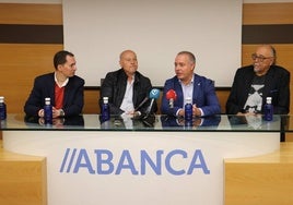 Rueda de prensa previa al acto en el Auditorio.