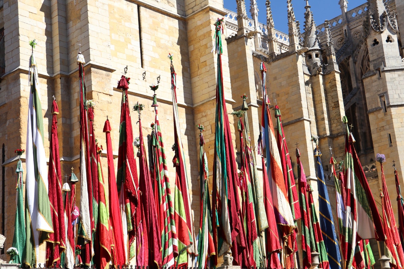 Todas las imágenes del desfile y concentración de pendones por San Froilán