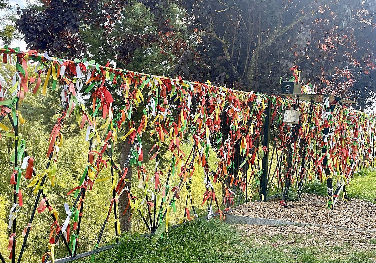 Lazos en la verja de Almanza.