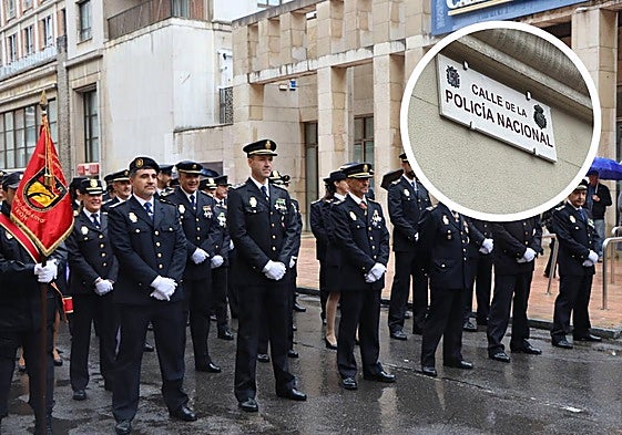 Imagen del acto del día de los Ángeles en León.
