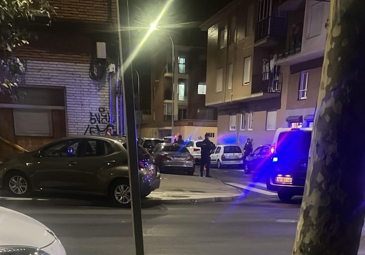 Imagen de la Policía en la zona del suceso.