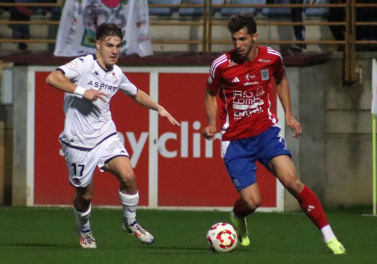 Álvaro Martínez, en el partido ante el Tarazona.