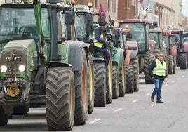 Imagen de archivo de una de las tractoradas realizada en León.