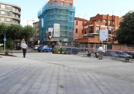 La plaza del Espolón tras las obras de verano.