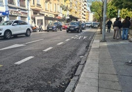 Parada de taxis vacía en el centro de León.