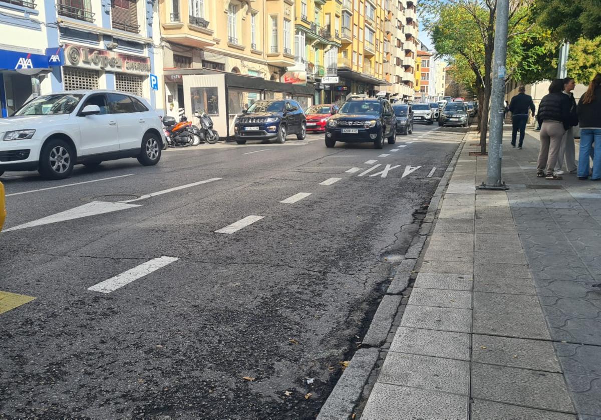 Parada de taxis vacía en el centro de León.