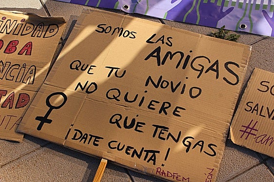 Imagen dela movilización de La Fuerza de Las Mujeres.